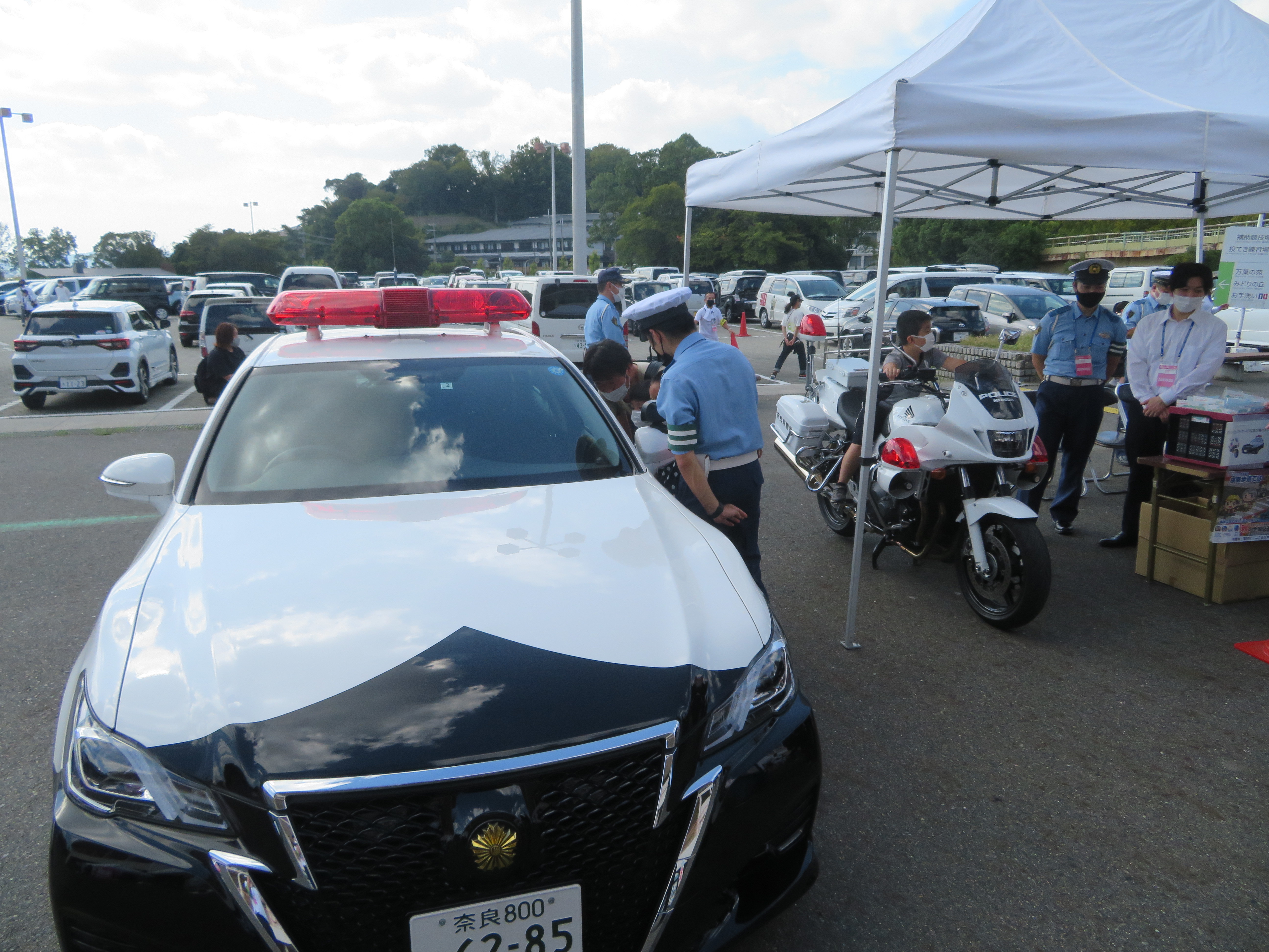 パトカーの展示状況