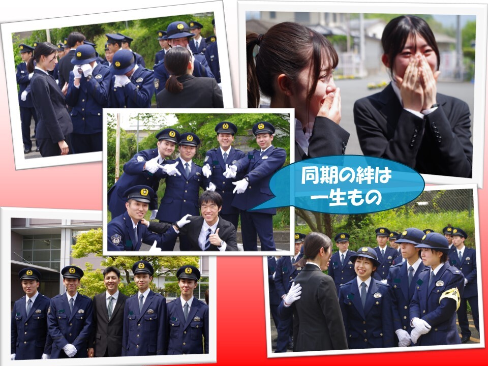 教官と生徒の記念撮影の様子
