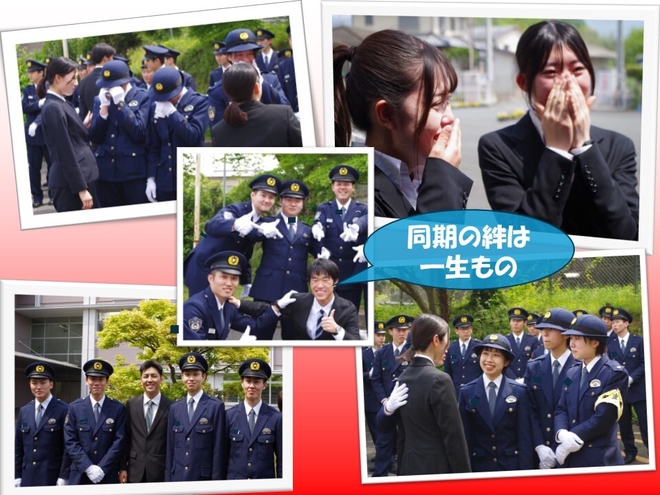 教官と生徒の記念撮影の様子
