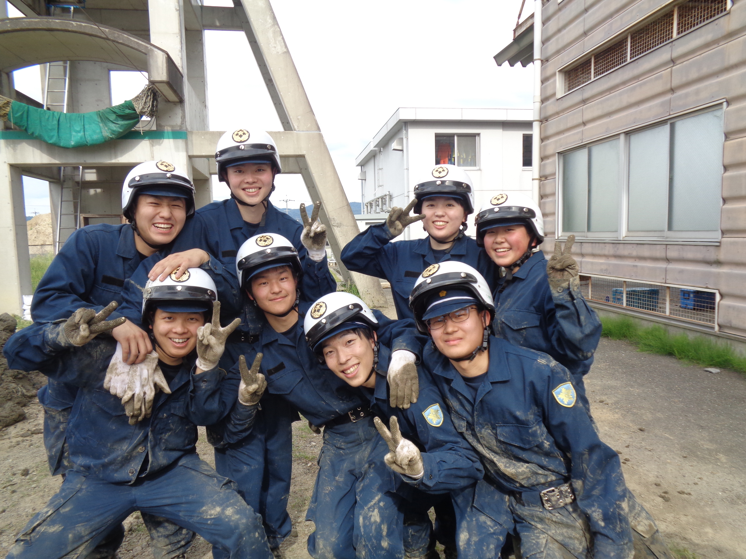 訓練が終わりリラックスしている様子2