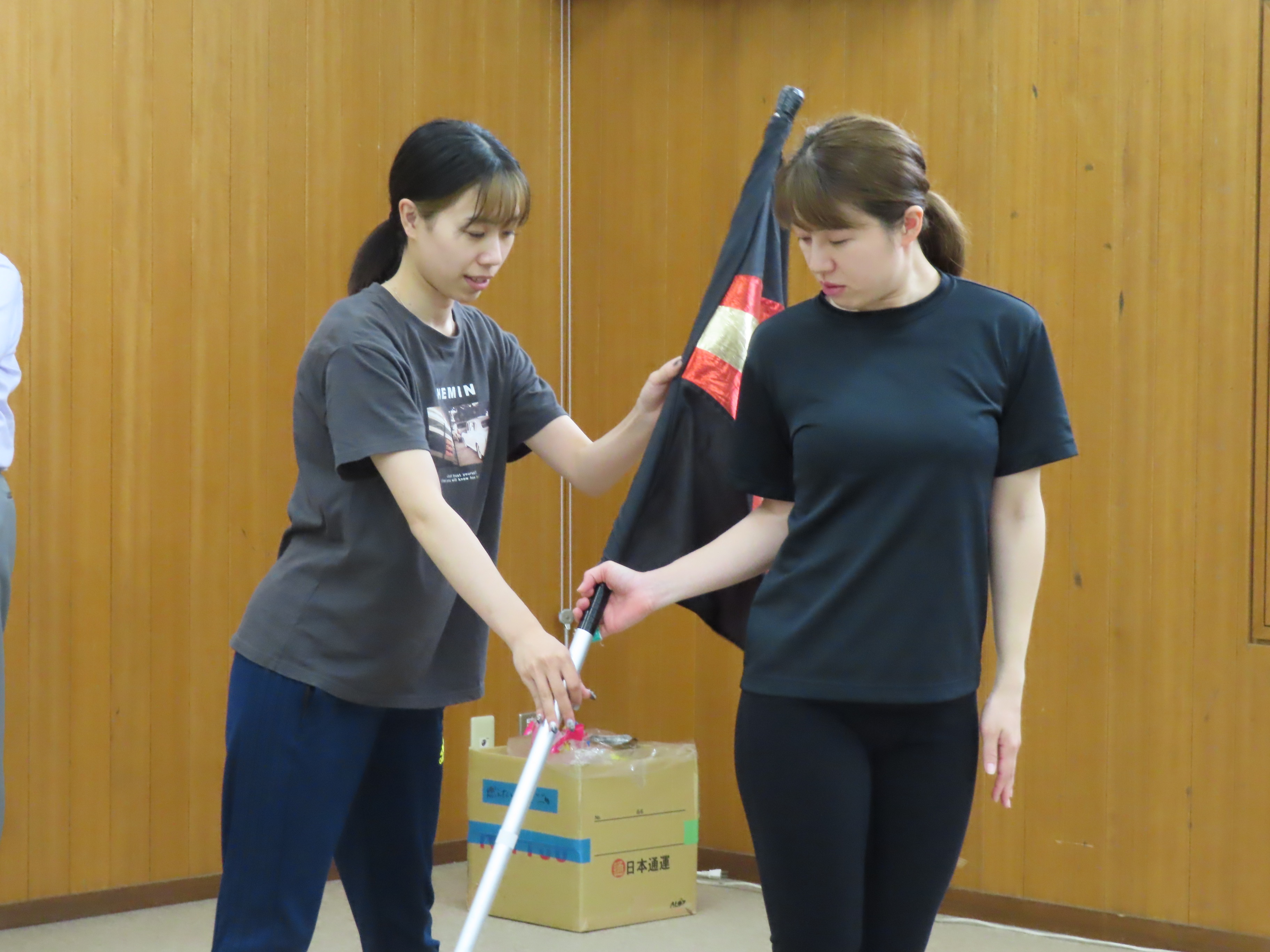 フラッグの練習