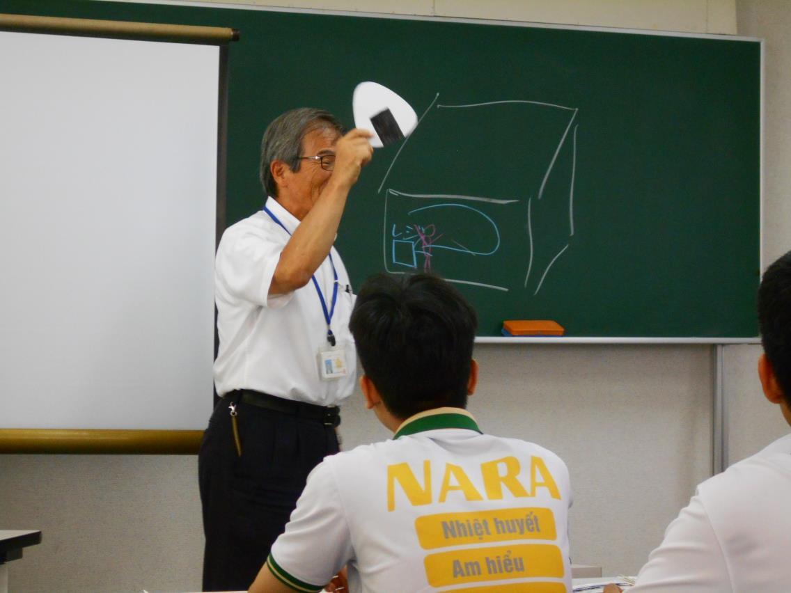 災害時について説明する様子