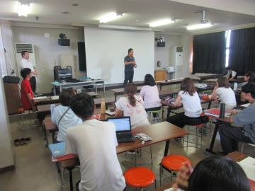 三郷北小学校での訓練状況4