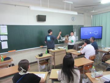 河合第二中学校での訓練状況4