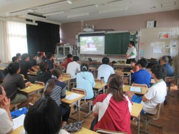 王寺南義務教育学校での訓練状況4