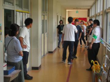 平群南小学校での訓練状況4