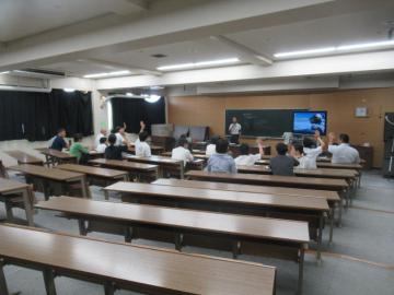 斑鳩南中学校での訓練状況2