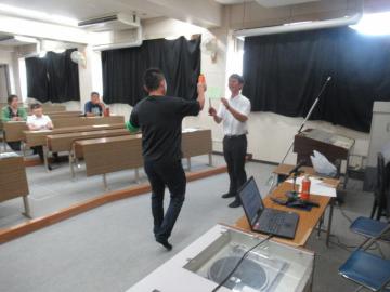 斑鳩南中学校での訓練状況3