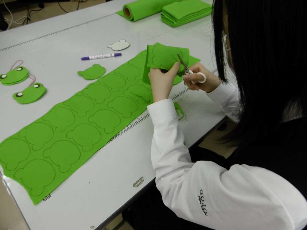 マスコット制作光景