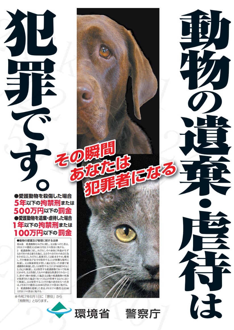 動物虐待ポスター