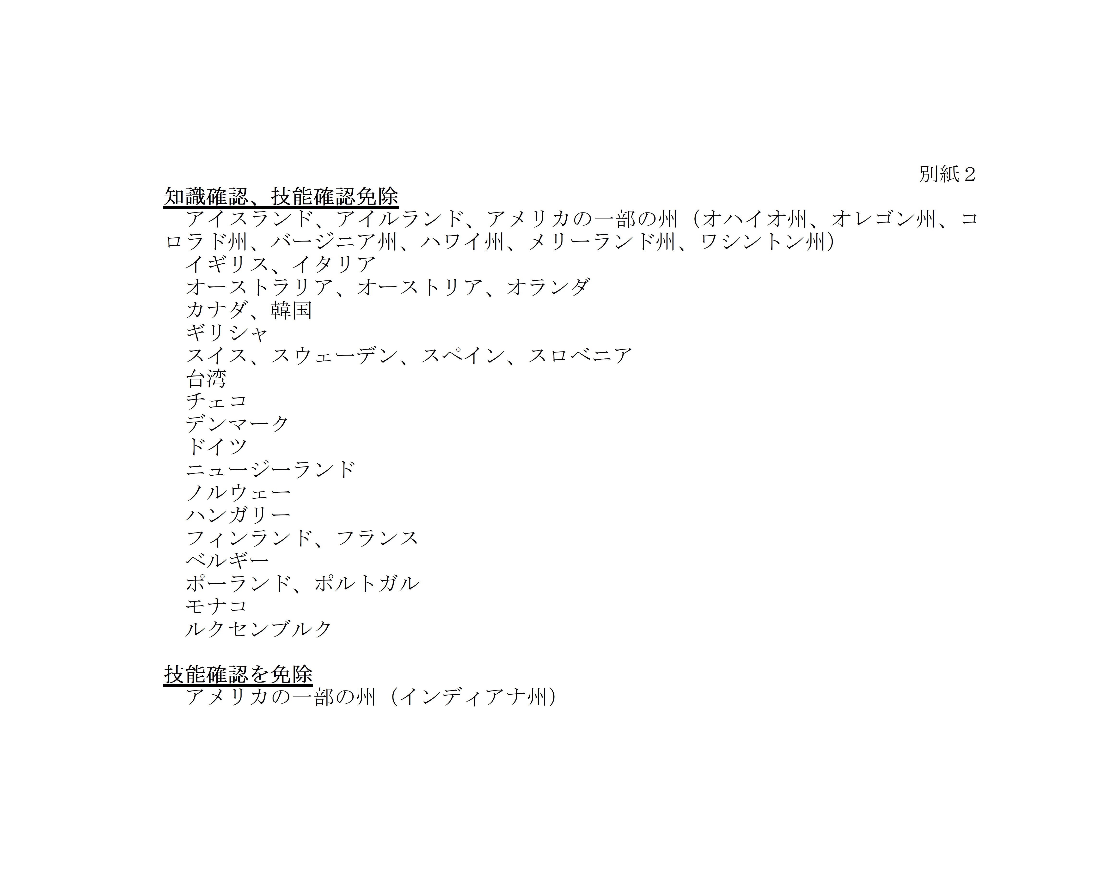 外国免許から日本の免許への切り替え手続4