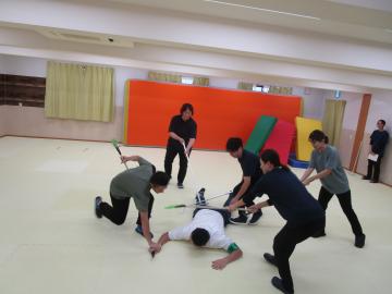片岡の里こども園での訓練6