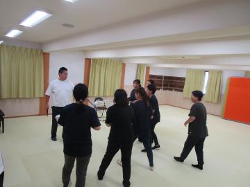 片岡の里こども園での訓練4