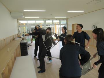 片岡の里こども園での訓練9