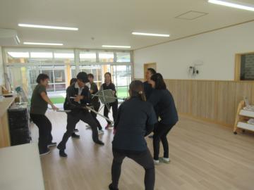 片岡の里こども園での訓練10