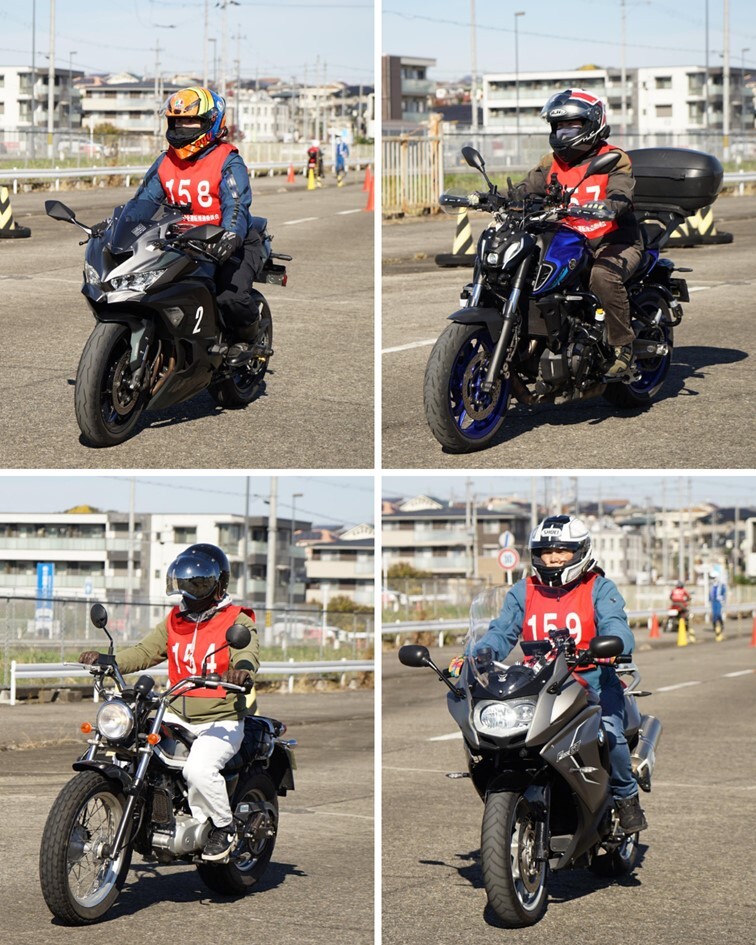 講習に参加された方がバイクに乗っている様子2