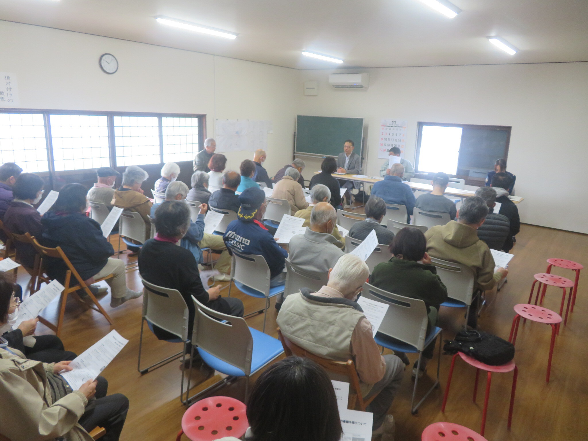 防犯講習を受講されている様子