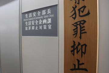 犯罪抑止の看板