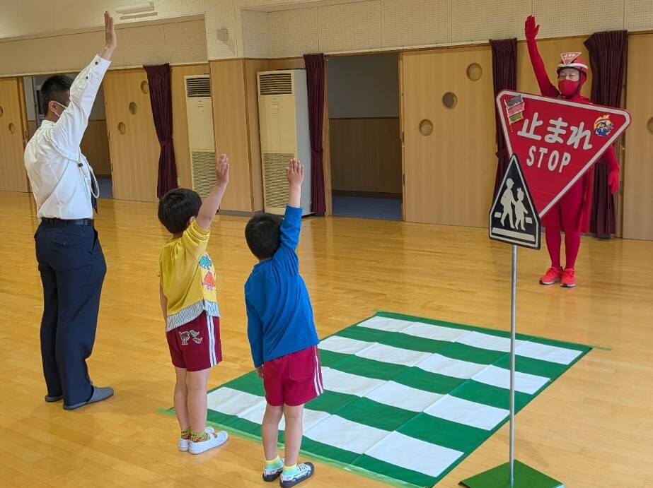 交通安全教室のようす2