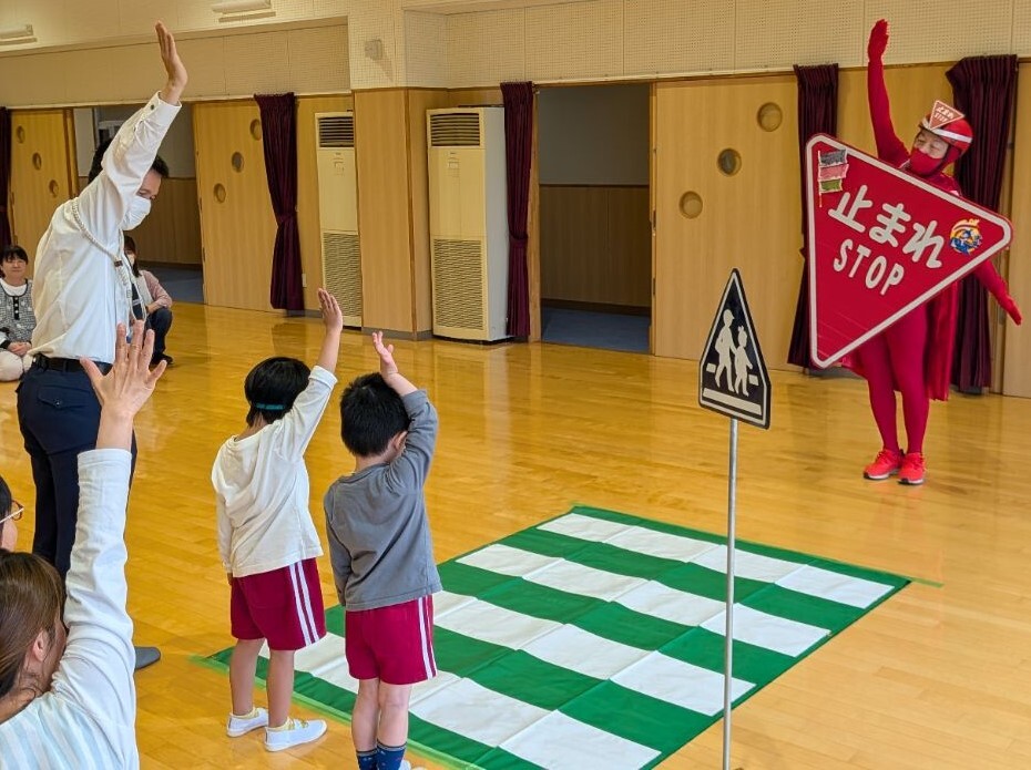 交通安全教室のようす
