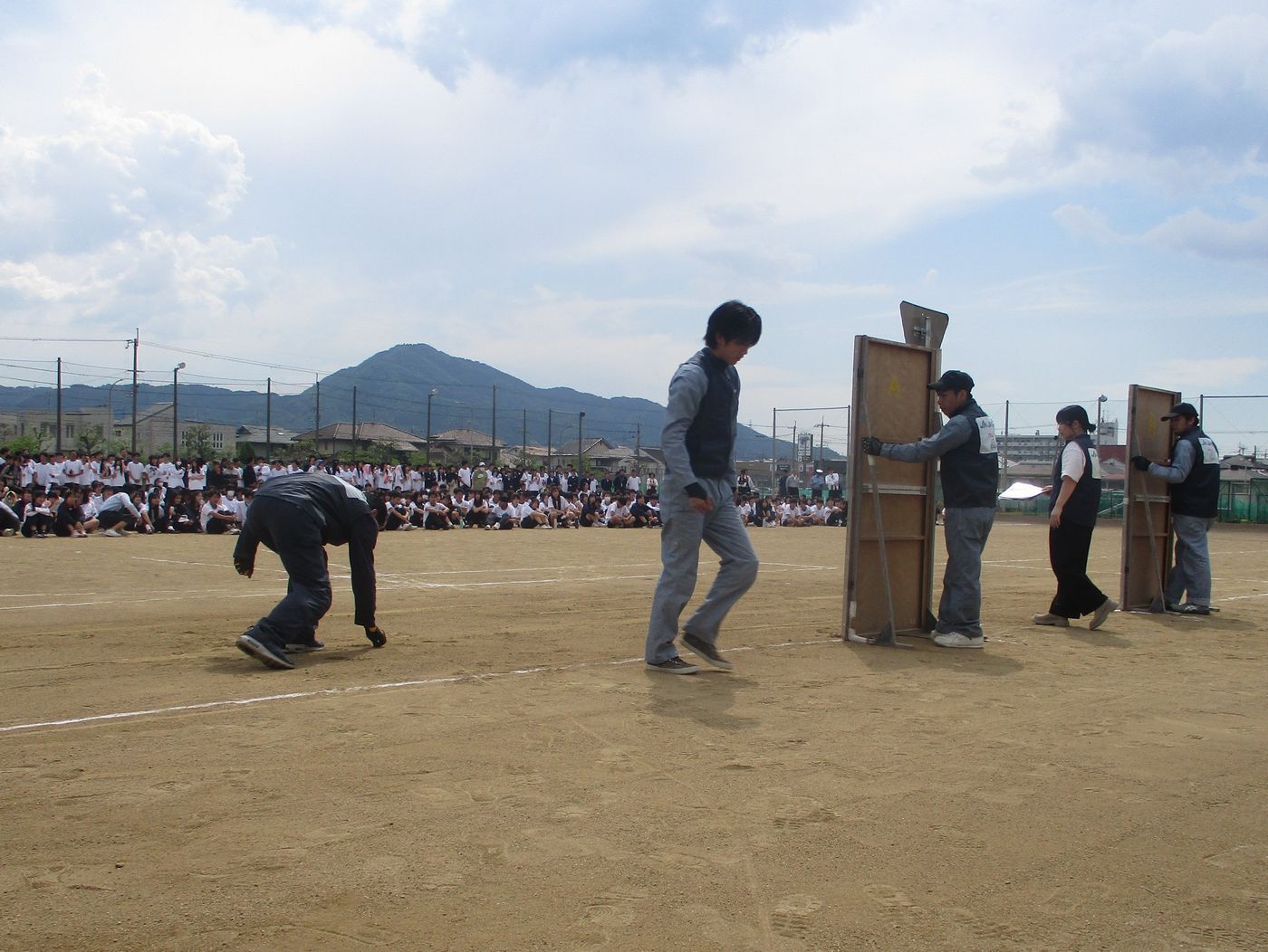 香芝高等学校での交通安全教室のようす3