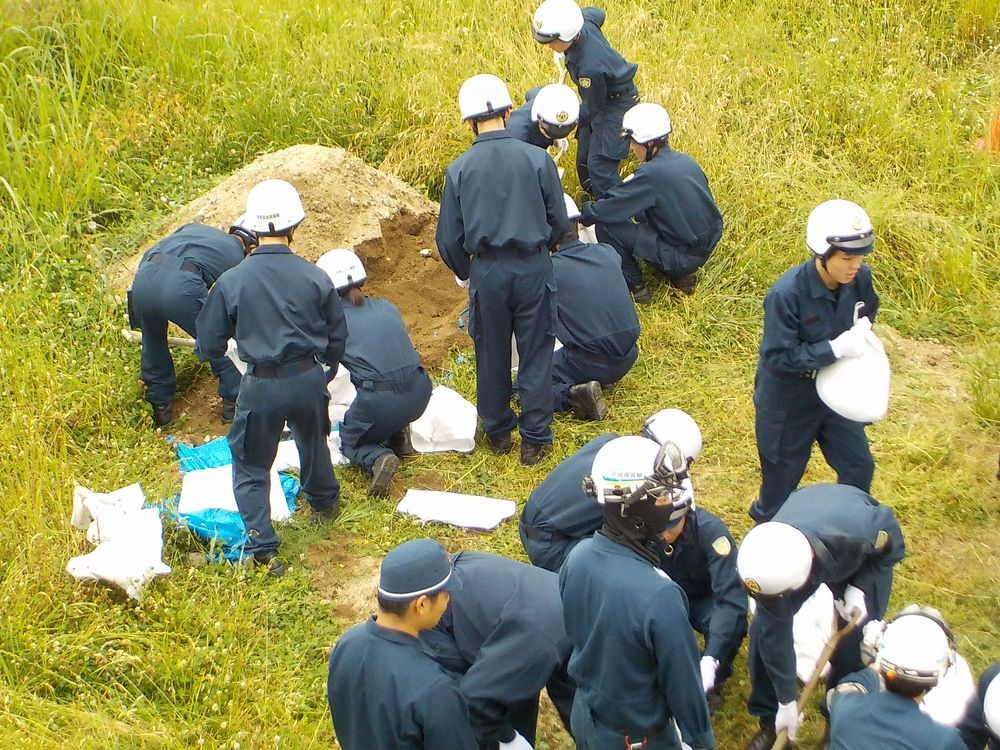 災害警備訓練のようす7