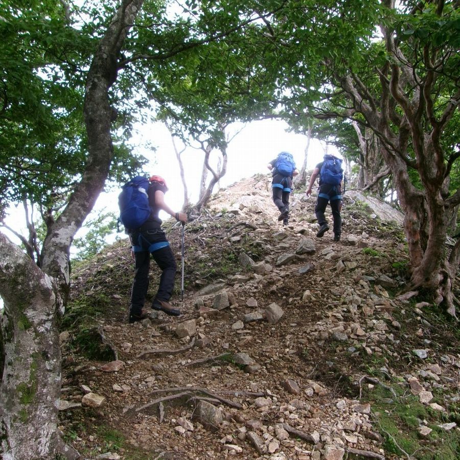 山岳警備訓練のようす4