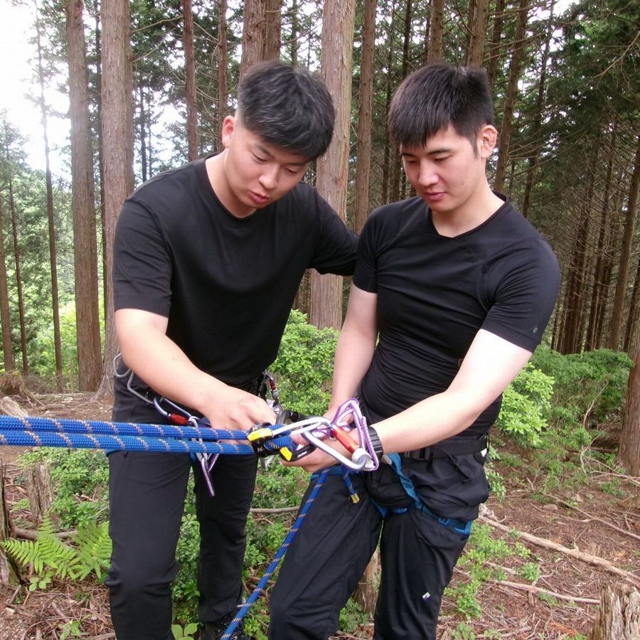 山岳警備訓練のようす5