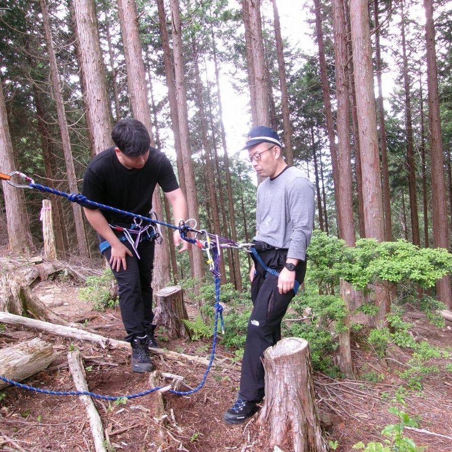 山岳警備訓練のようす8