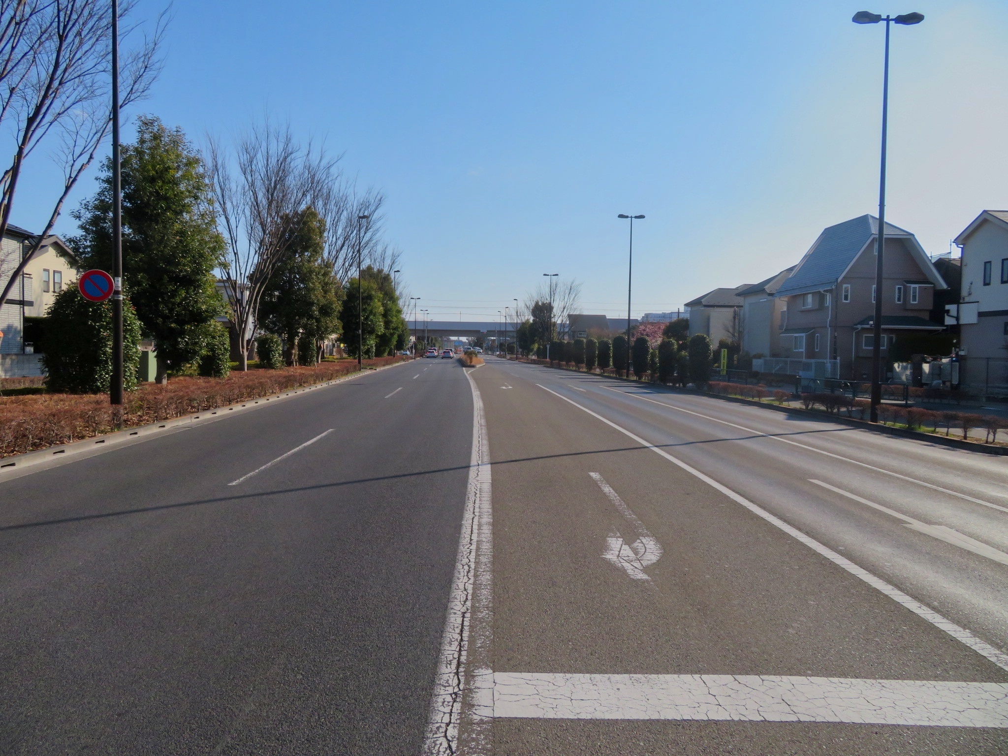 中央線のある道路